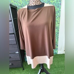Ocean Current Brown and Cream Blouse p38